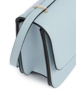 Flap Re Umhängetasche Lederimitat hellblau