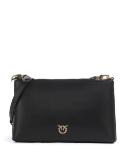 Flat Mini Umhängetasche Kalbsleder schwarz