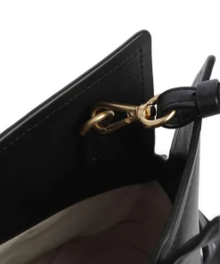 Fleet Street Handtasche fein genarbtes Rindsleder schwarz