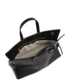 Fleet Street Handtasche fein genarbtes Rindsleder schwarz