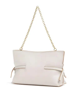 Fleet Street Schultertasche fein genarbtes Rindsleder elfenbein