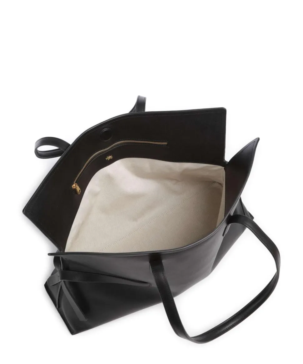 Fleet Street Shopper fein genarbtes Rindsleder schwarz