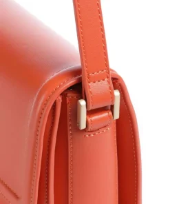 Floren Umhängetasche Lederimitat orange