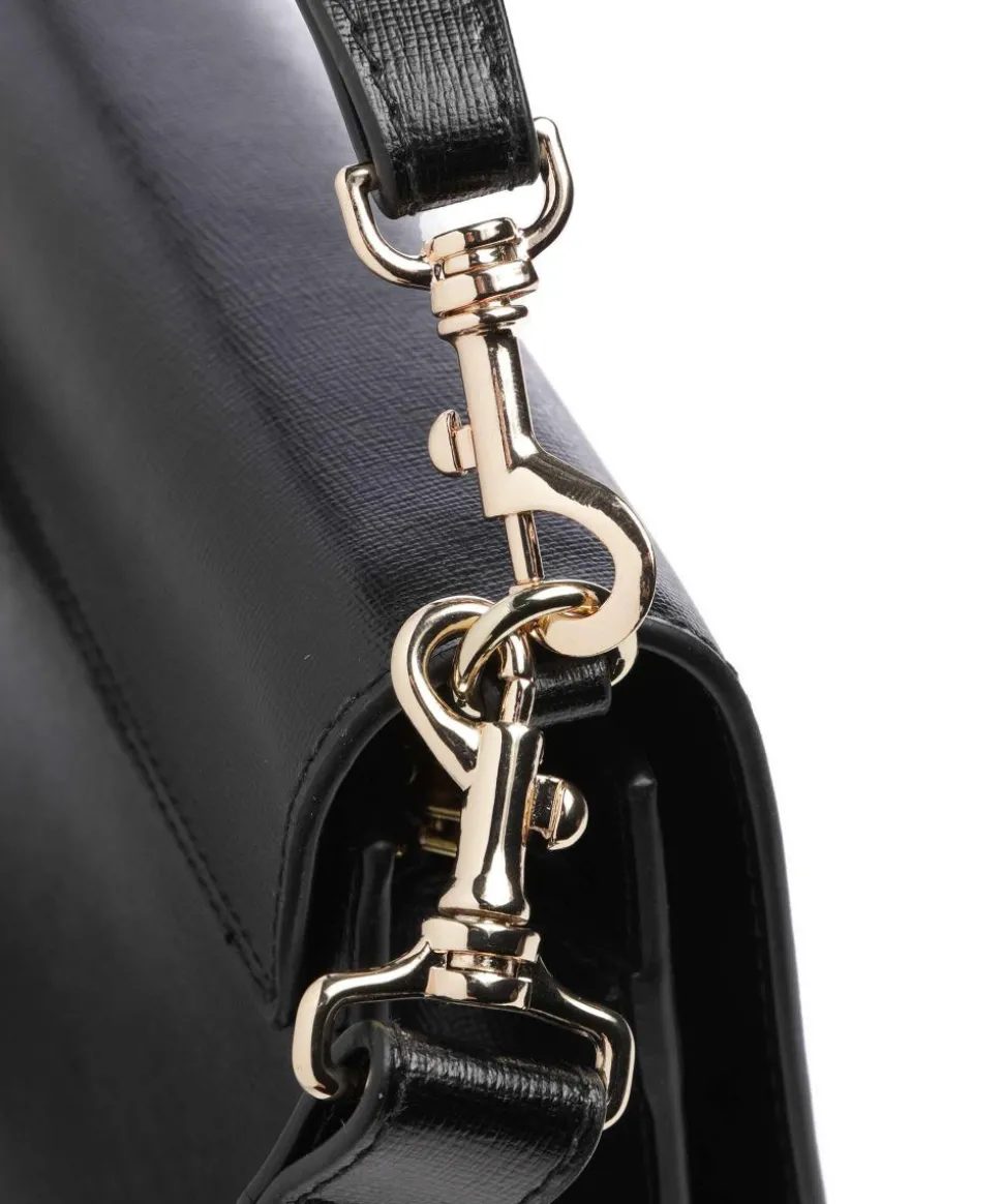 Florence Cupid Handtasche Saffiano-Rindsleder schwarz