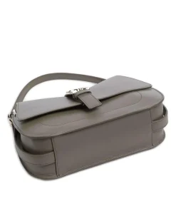 Flow M Handtasche fein genarbtes Leder khaki