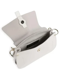 Flow M Handtasche fein genarbtes Leder elfenbein