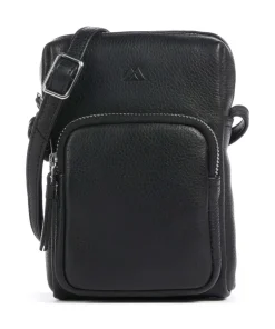 Focus Umhängetasche genarbtes Rindsleder schwarz