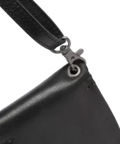 Fold Umhängetasche Rindsleder schwarz