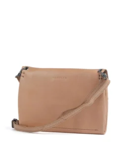 Fold Umhängetasche Rindsleder hellbraun