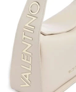 Fosca Re Schultertasche Lederimitat creme