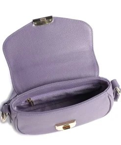 Foulonné Milano Umhängetasche genarbtes Rindsleder violett