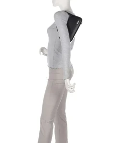 Franzis Calf Optic XS Schultertasche fein genarbtes Leder schwarz