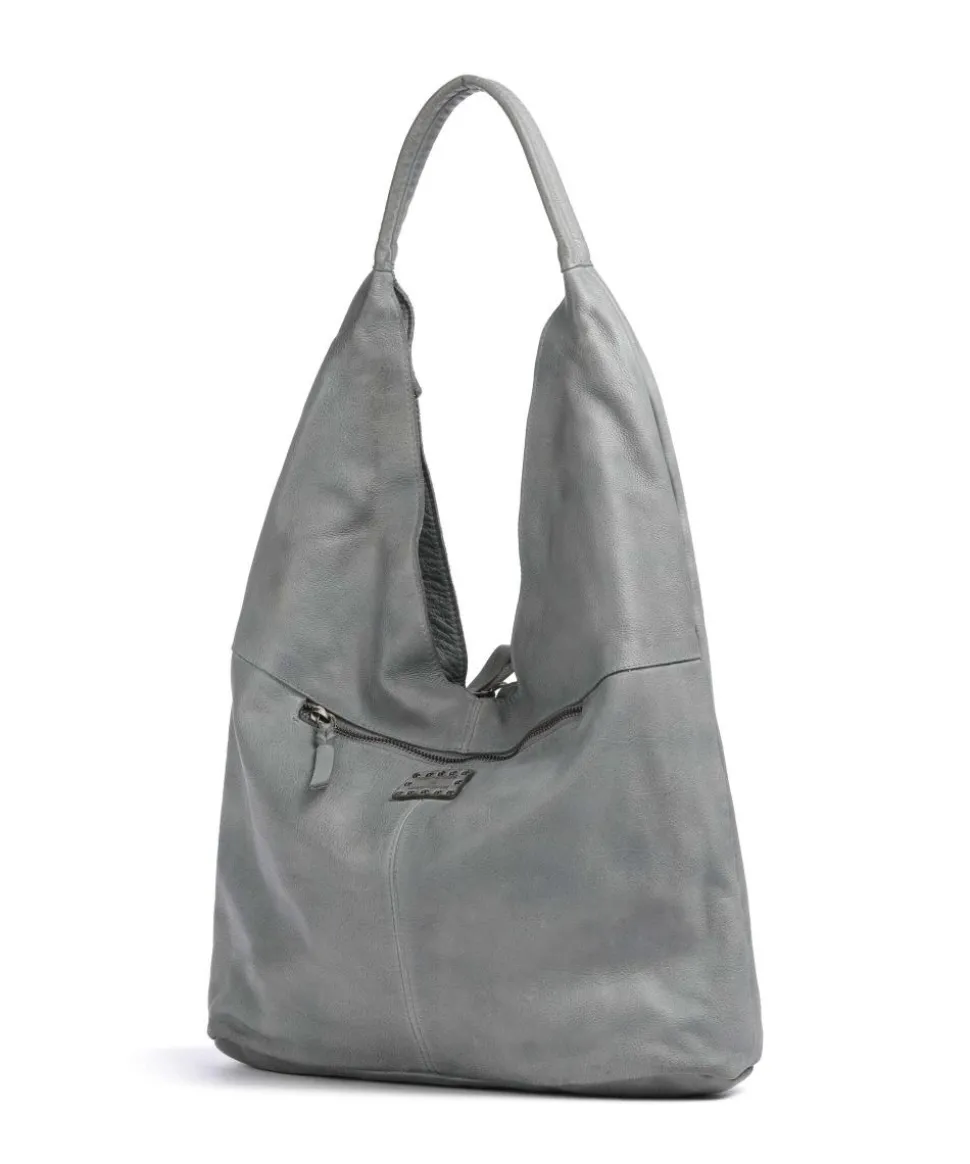 Freundgasse 1 Shopper genarbtes Leder grau