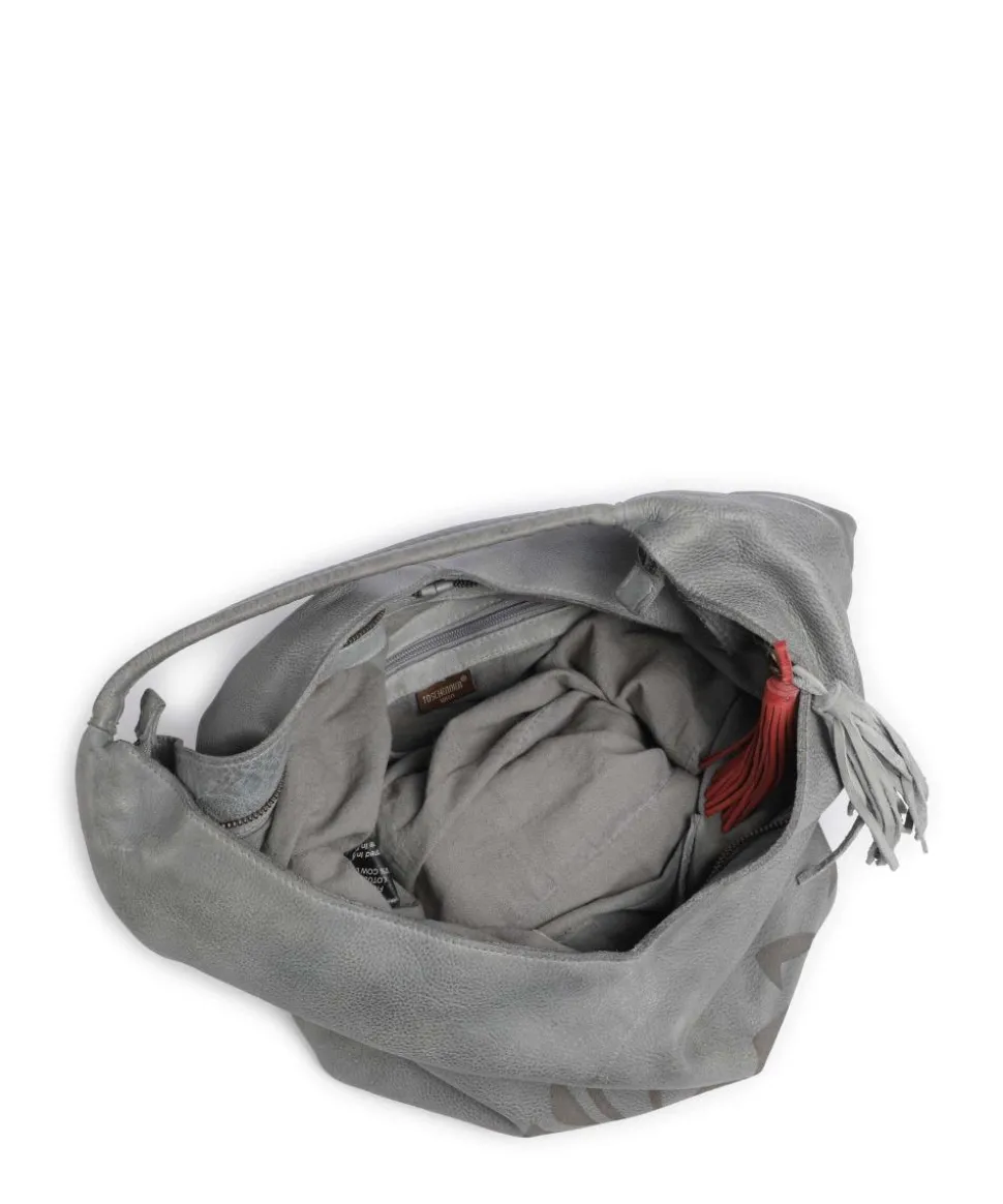 Freundgasse 1 Shopper genarbtes Leder grau