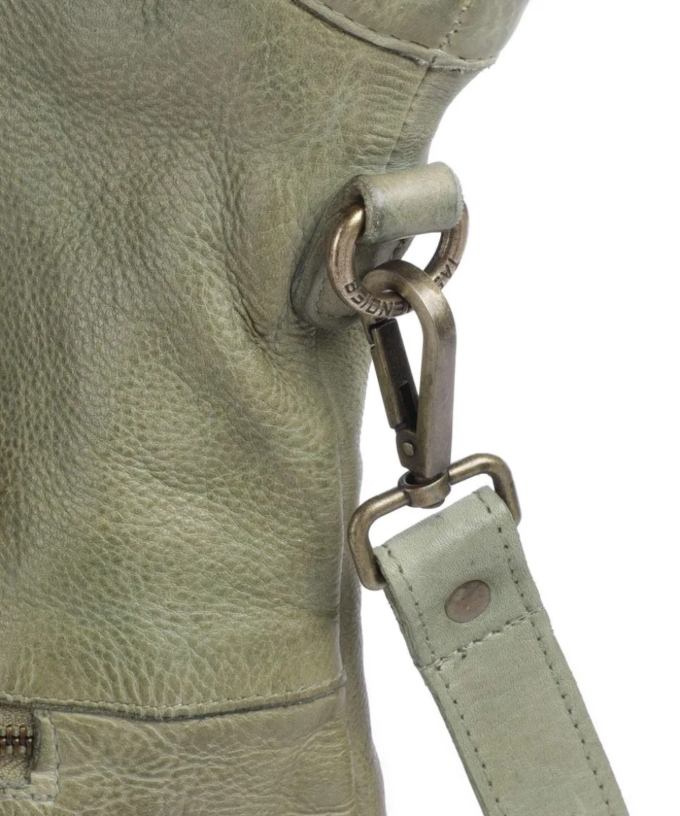 Freundgasse 2 Shopper genarbtes Leder grün