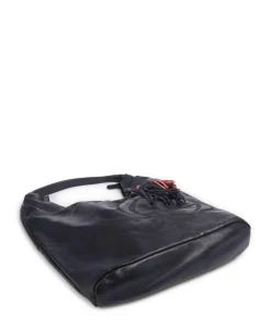 Freundgasse 1 Shopper genarbtes Leder navy