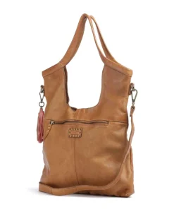 Freundgasse 2 Shopper genarbtes Leder braun