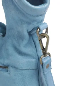 Freundgasse 2 Shopper genarbtes Leder blau