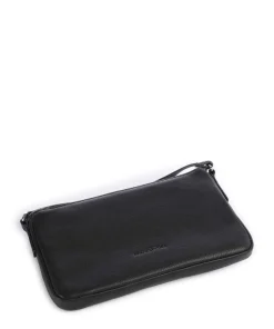 Fuana XS Umhängetasche genarbtes Leder schwarz