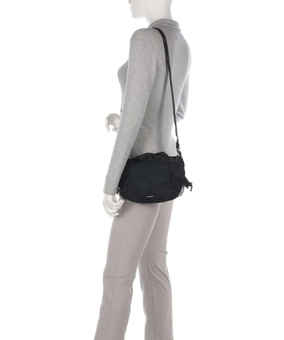 Fusion Stevie Umhängetasche recyceltes Nylon schwarz