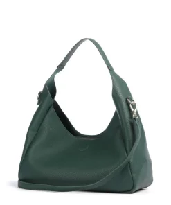 Futura Beuteltasche Lederimitat dunkelgrün