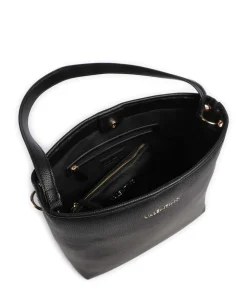 Futura Beuteltasche Lederimitat schwarz