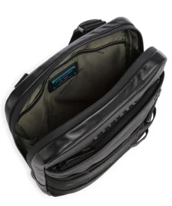 FXP Umhängetasche fein genarbtes Rindsleder schwarz