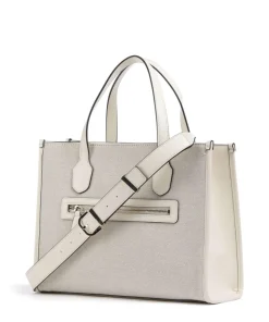 G Status Handtasche Polyester, Canvas beige/weiß