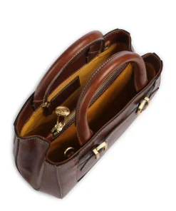 Gaia Handtasche Rindsleder braun