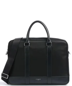 Gaspard Aktentasche 15″ Rindsleder, Polyamide schwarz