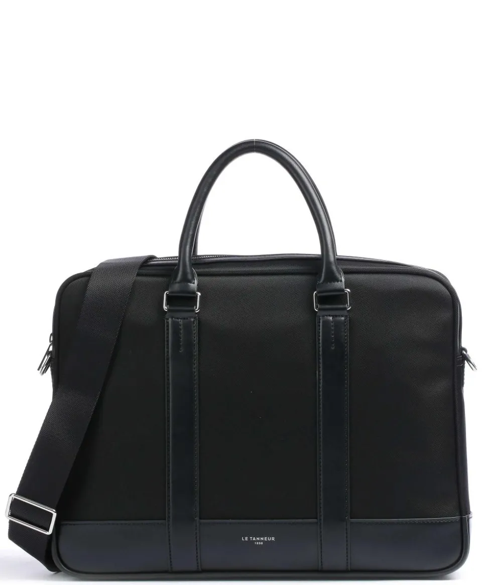 Gaspard Aktentasche 15″ Rindsleder, Polyamide schwarz