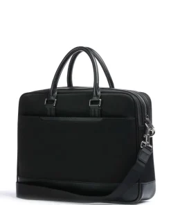 Gaspard Aktentasche 15″ Rindsleder, Polyamide schwarz