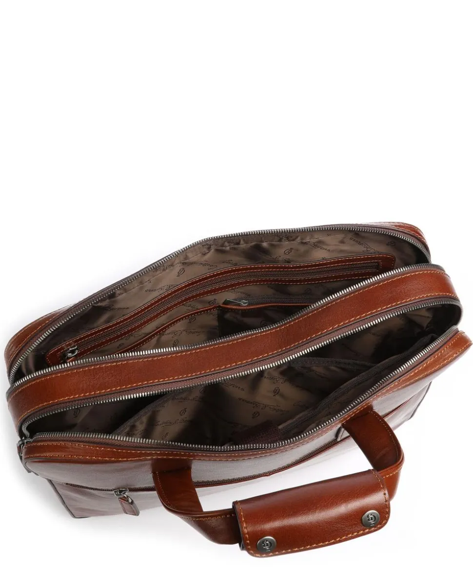 Gaucho Paul Aktentasche 15″ fein genarbtes Rindsleder cognac