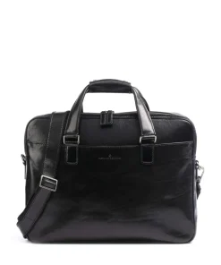 Gaucho Paul Aktentasche 15″ fein genarbtes Rindsleder schwarz