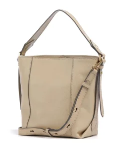 Gemma Bucket bag genarbtes Rindsleder beige