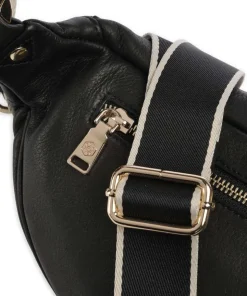 Geneva Gürteltasche genarbtes Rindsleder schwarz