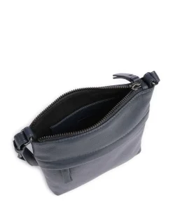 Genie Umhängetasche genarbtes Rindsleder navy