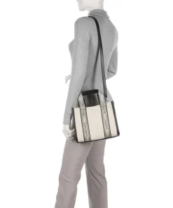 Georjea Handtasche Canvas elfenbein