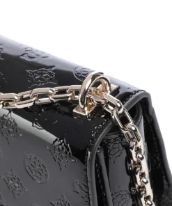 Gerty Peony Schultertasche Lederimitat schwarz