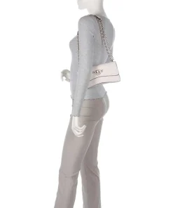 Gerty Peony Schultertasche Lederimitat weiß