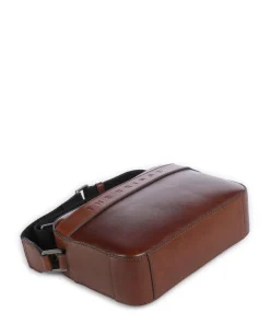 Giacomo Umhängetasche genarbtes Rindsleder braun