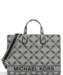 Gigi Handtasche Canvas grau/schwarz