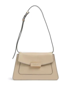 Ginevra Schultertasche fein genarbtes Rindsleder beige