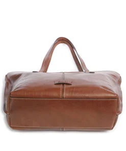 Giorgia Shopper fein genarbtes Rindsleder braun