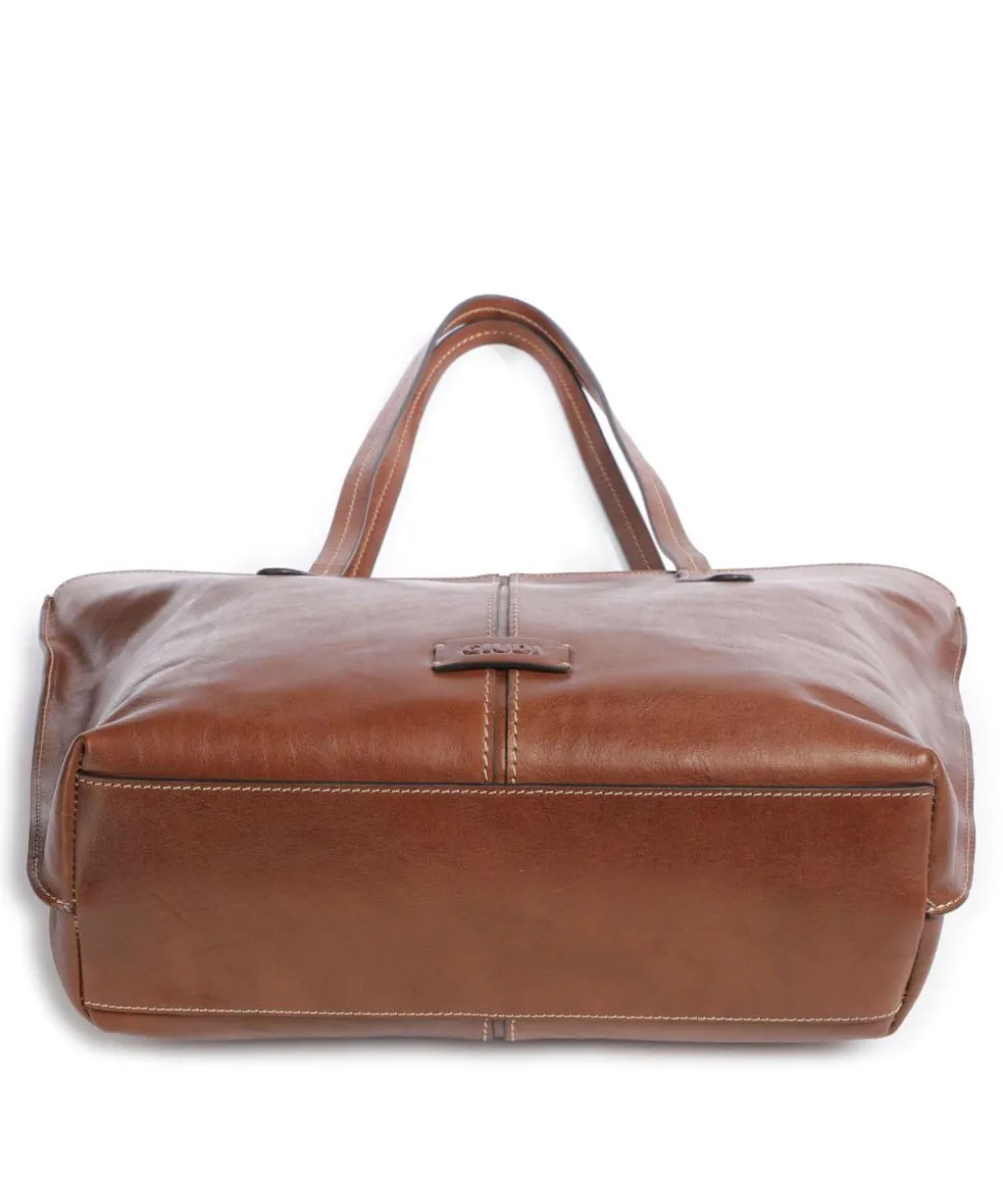 Giorgia Shopper fein genarbtes Rindsleder braun