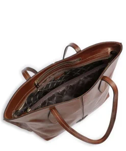 Giorgia Shopper fein genarbtes Rindsleder braun