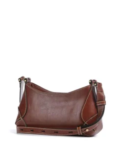 Giorgia Umhängetasche fein genarbtes Rindsleder braun