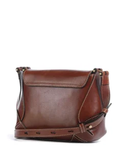 Giorgia Umhängetasche genarbtes Rindsleder dunkelbraun