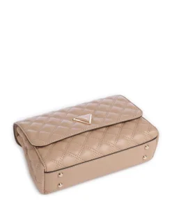 Giully Schultertasche Lederimitat beige