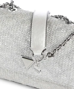 Giully Schultertasche Papier, Polyester silber